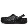 Classic Clog Lined Geometric “Black”