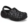 Classic Clog Lined Geometric “Black”