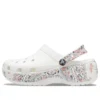 Classic Platform Americana Paisley Clogs “White”