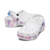 Classic Platform Dream Clog “White Purple”