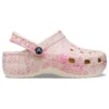Classic Platform Snake Print Clogs “Pink”