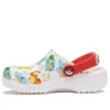 Classic Pokemon Clogs “White Red”