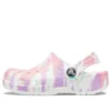Classic Tie-Dye Graphic Clogs “White Multi”