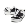 Classic Zip Tie Buckle Clogs “Black White”