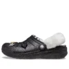Disco Classic Lined Disco Glitter Clogs “Black White”