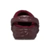 Lined Geometric Clogs “Dark Cherry”