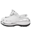 Mega Crush Clogs “White Silver”