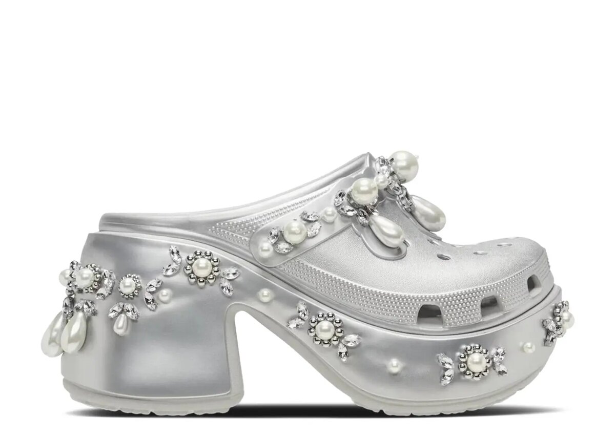Simone Rocha x Siren Spiked Clog ‘Metallic Silver’ Simone Rocha x Siren Spiked Clog ‘Metallic Silver’