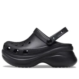 Small Whale Retro Crocs Thick Sole Black Sandals